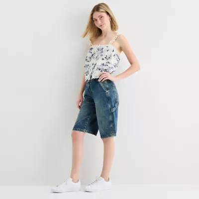 Arizona Womens Low Rise Denim Short