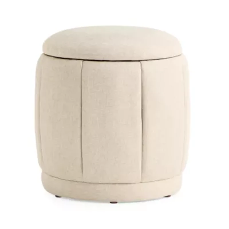 Linden Street Barlow 17" Upholstered Storage Ottoman