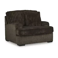Signature Design by Ashley Aylesworth Upholstered Oversized Chair in Dark Brown