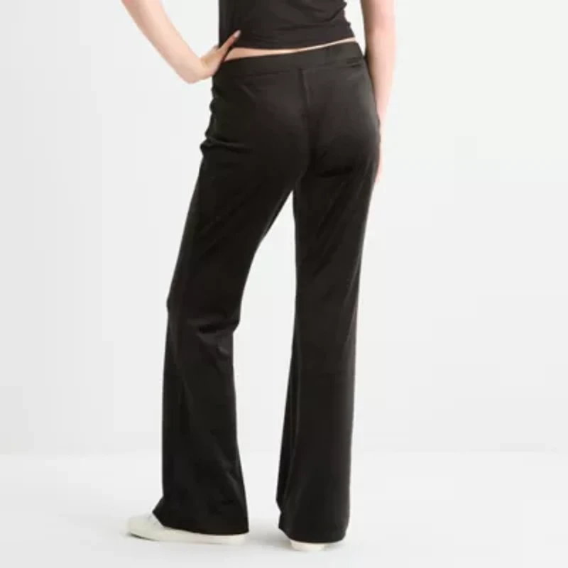 Juicy By Couture Womens Flare Mid Rise Juniors Track Pant