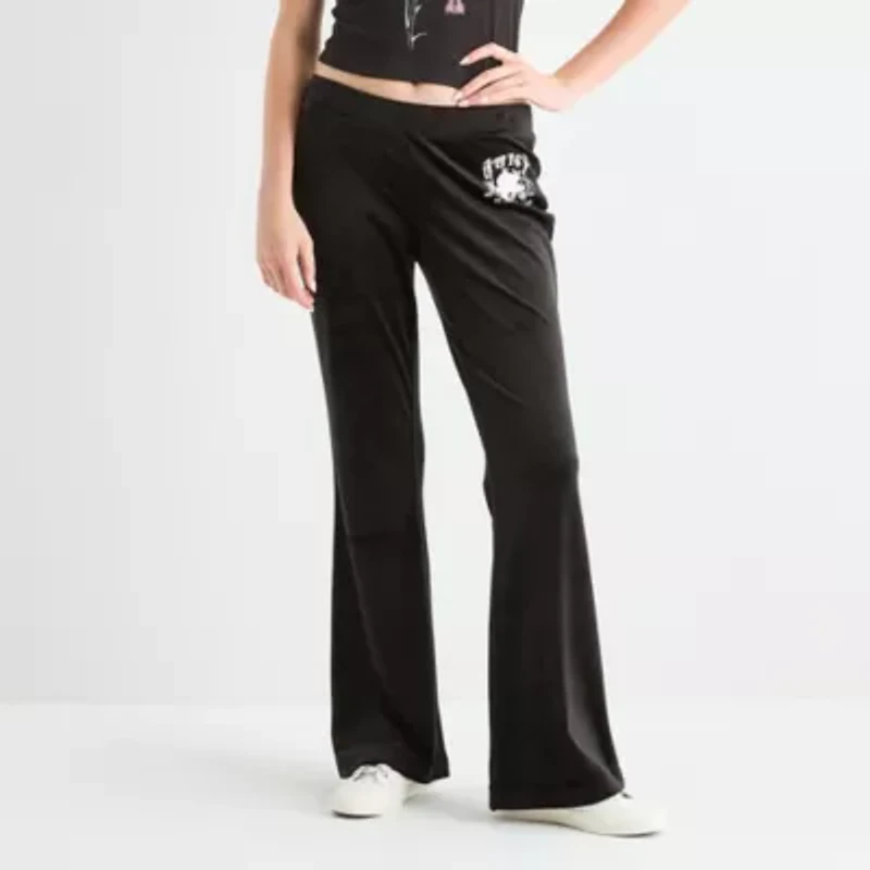 Juicy By Couture Womens Flare Mid Rise Juniors Track Pant
