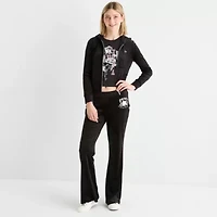 Juicy By Couture Womens Flare Mid Rise Juniors Track Pant