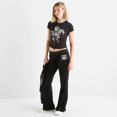 Juicy By Couture Womens Short Sleeve Juniors Graphic T-Shirt