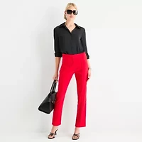 Worthington Womens Slim Mid Rise Fit Pant