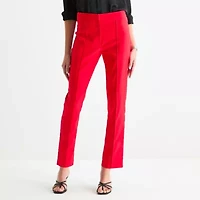 Worthington Womens Slim Mid Rise Fit Pant