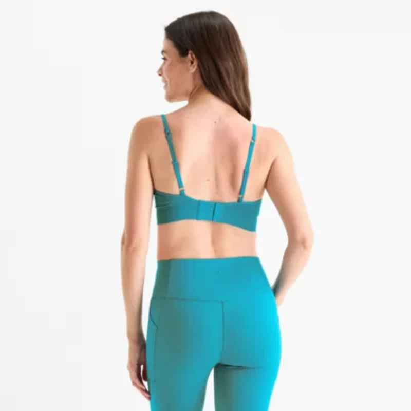 Xersion Womens Low Support Seamless Adjustable Sports Bra