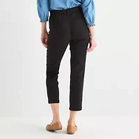 St. John's Bay Womens Stretch Fabric Ankle High Rise Trouser