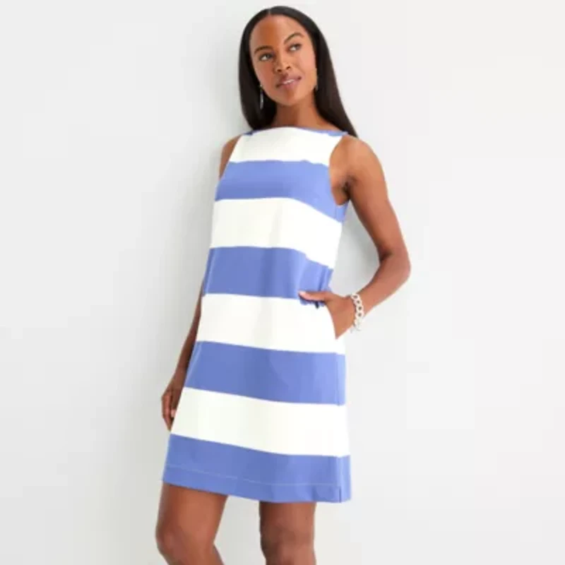 Worthington Womens Sleeveless Sundress