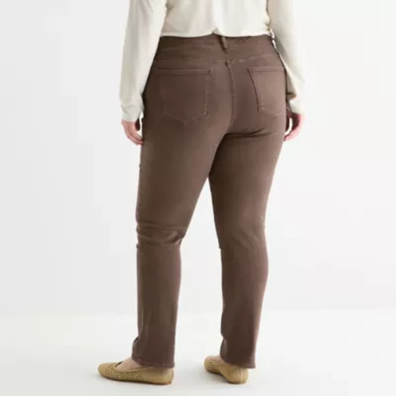 a.n.a Plus Womens High Rise Slim Fit Jean