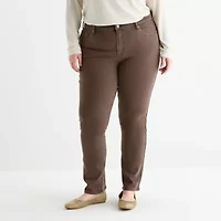 a.n.a Plus Womens High Rise Slim Fit Jean