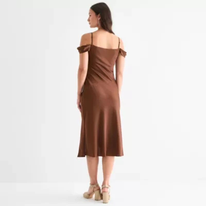 by&by Womens Sleeveless Juniors A-Line Dress