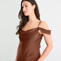 by&by Womens Sleeveless Juniors A-Line Dress