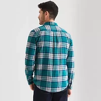 St. John's Bay Mens Long Sleeve Classic Fit Flannel Shirt