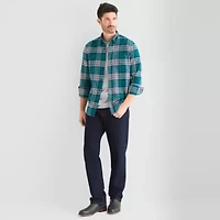 St. John's Bay Mens Long Sleeve Classic Fit Flannel Shirt