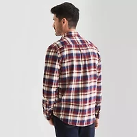 St. John's Bay Mens Long Sleeve Classic Fit Flannel Shirt