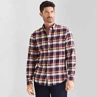 St. John's Bay Mens Long Sleeve Classic Fit Flannel Shirt