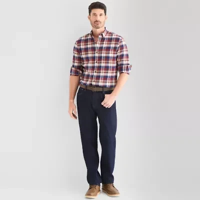 St. John's Bay Mens Long Sleeve Classic Fit Flannel Shirt