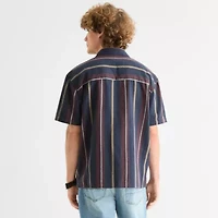 Arizona Mens Short Sleeve Relaxed Fit Button-Down Shirt