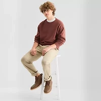 Arizona Mens Crew Neck Long Sleeve Supersoft Fleece Sweatshirt