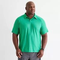 Xersion Activated Cooling Big and Tall Mens Regular Fit Short Sleeve Polo Shirt