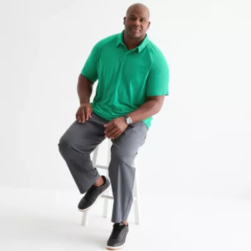 Xersion Activated Cooling Big and Tall Mens Regular Fit Short Sleeve Polo Shirt