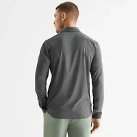 Stylus Mens Long Sleeve Cuffed Regular Fit Button-Down Shirt
