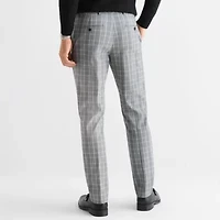 J. Ferrar Mens Straight Slim Fit Flat Front Pant