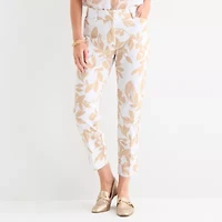 Liz Claiborne Emma Womens Ankle Mid Rise Pant