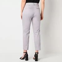 Liz Claiborne Emma Womens Plus Ankle Mid Rise Ankle Pant