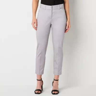 Liz Claiborne Emma Womens Plus Ankle Mid Rise Ankle Pant