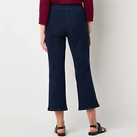 Liz Claiborne Womens Bootcut Mid Rise Plus Cropped Pant