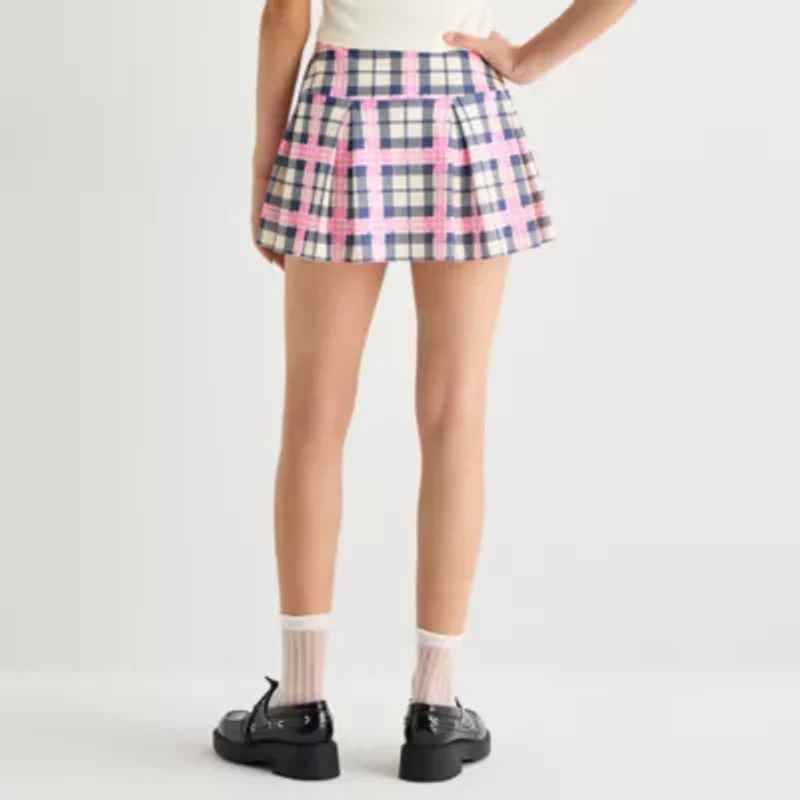 Plaid Skirt Womens Juniors Hello Kitty Pleated
