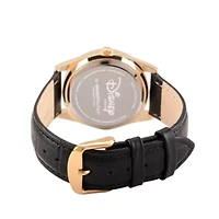 Disney Womens Gold Tone Glitz Mickey Mouse Strap Watch W002750