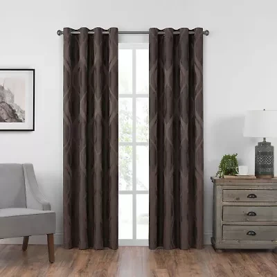 Eclipse Caprese Grommet Top Blackout Single Curtain Panel