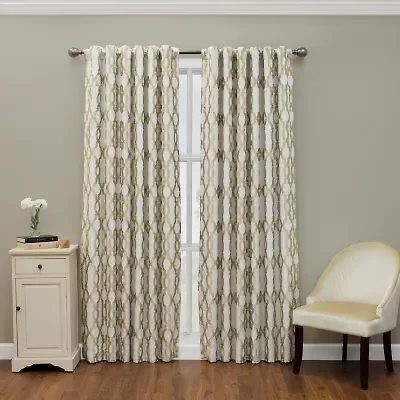 Eclipse Dixon Rod Pocket Blackout Single Curtain Panel