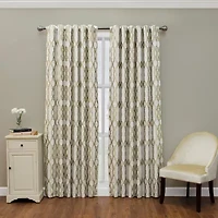 Eclipse Dixon Rod Pocket Blackout Single Curtain Panel