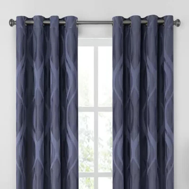 Eclipse Caprese Grommet Top Blackout Single Curtain Panel