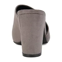 Journee Collection Womens Allea Slip-on Open Toe Mules