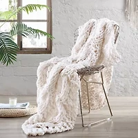 Modern Threads Chunky Knit Reina Reversible Midweight Throw