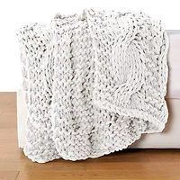Modern Threads Chunky Knit Reina Reversible Midweight Throw