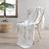 Modern Threads Acrylic Faux Fur Farrah Reversible Midweight Throw