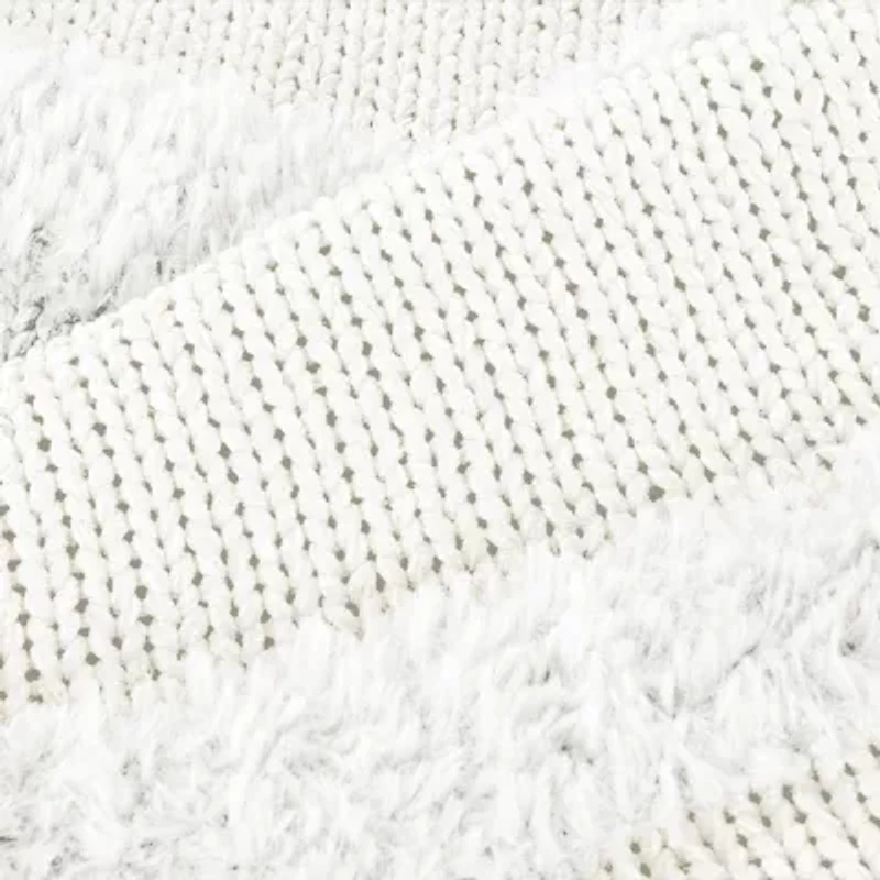 Modern Threads Acrylic Faux Fur Farrah Reversible Midweight Throw