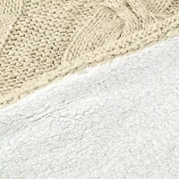 Modern Threads Reversible Sherpa/Knit Aspen Midweight Throw