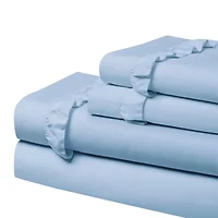 Swift Home Ultra Glam Soft Ruffle Hem Deep Pocket Sheet Set
