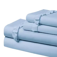 Swift Home Ultra Glam Soft Ruffle Hem Deep Pocket Sheet Set
