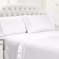 Swift Home Ultra Glam Soft Ruffle Hem Deep Pocket Sheet Set