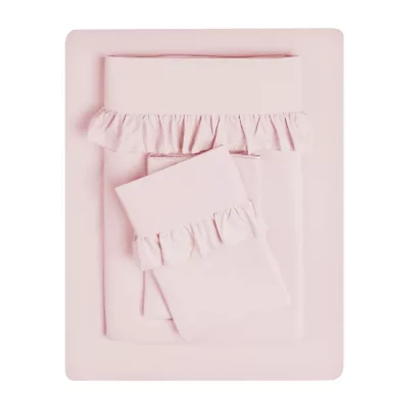 Swift Home Ultra Glam Soft Ruffle Hem Deep Pocket Sheet Set