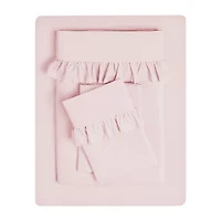 Swift Home Ultra Glam Soft Ruffle Hem Deep Pocket Sheet Set