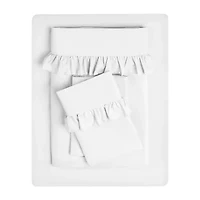 Swift Home Ultra Glam Soft Ruffle Hem Deep Pocket Sheet Set