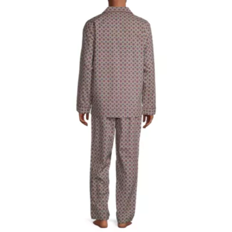 Stafford Modal Mens Long Sleeve 2-pc. Pajama Sets